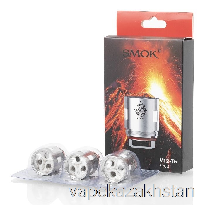 Vape Smoke SMOK TFV12 Replacement Coils & RBA 0.17ohm V12-T6 Sextuple Coil (Pack of 3)